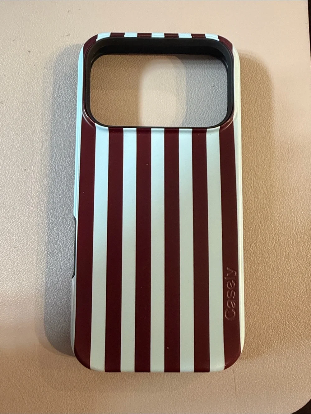 Casely Stripe Phone Case in Brown and Blue